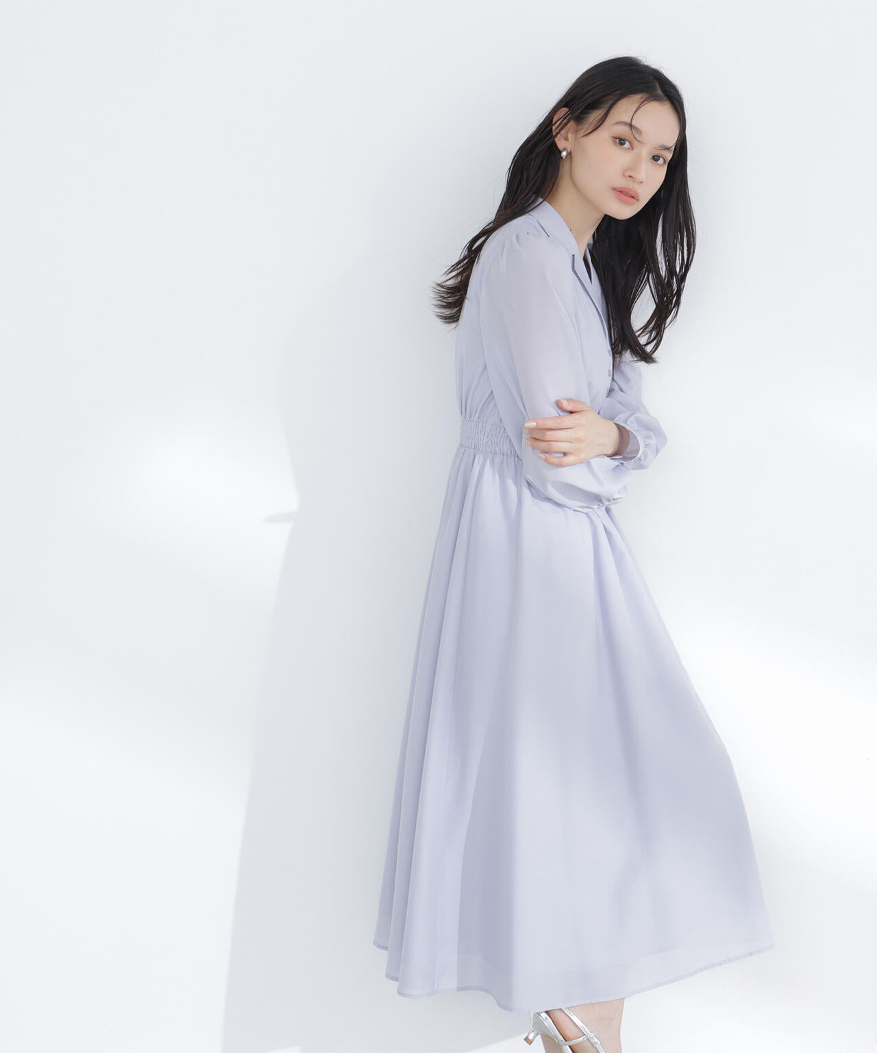 フロントボタン開襟ワンピース | NATURAL BEAUTY BASIC（ナチュラル