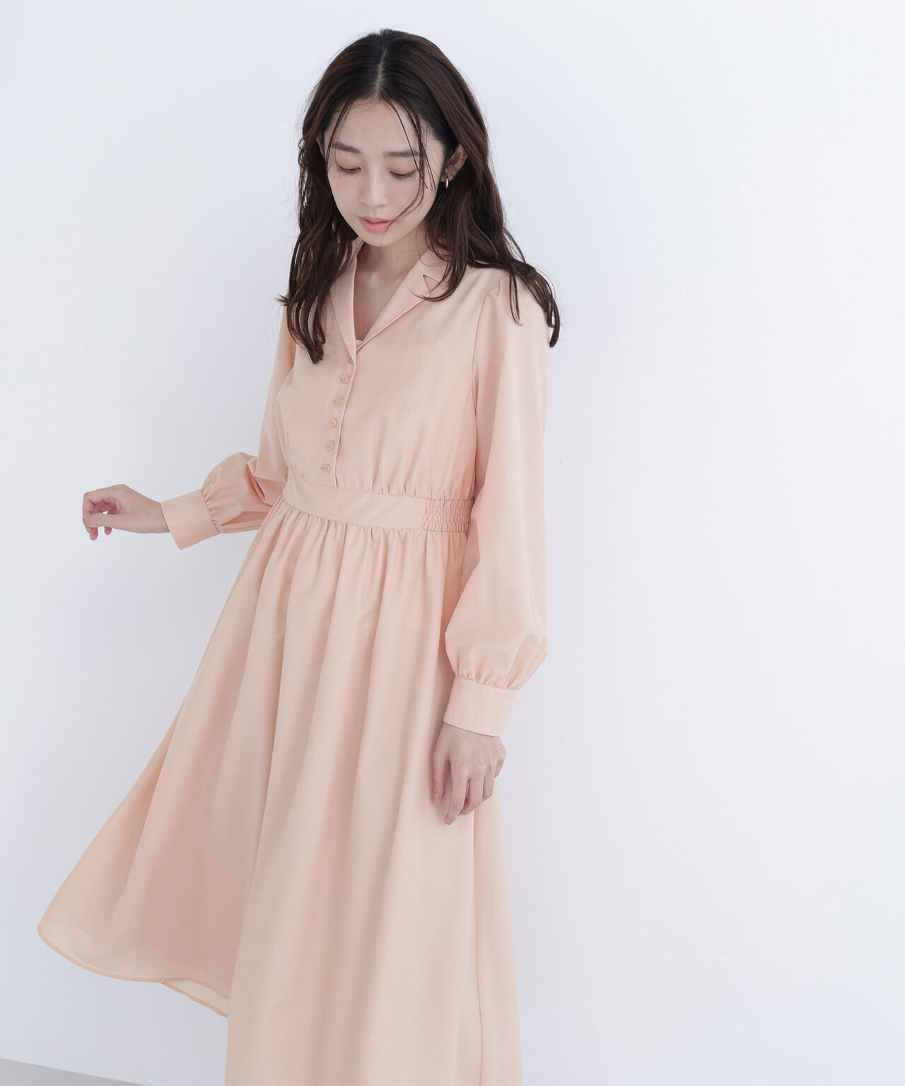 フロントボタン開襟ワンピース | NATURAL BEAUTY BASIC（ナチュラル