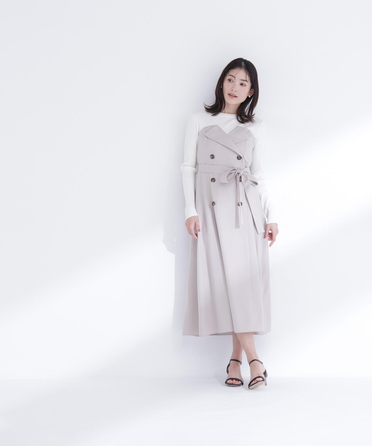 トレンチディテールドッキングワンピース | NATURAL BEAUTY BASIC