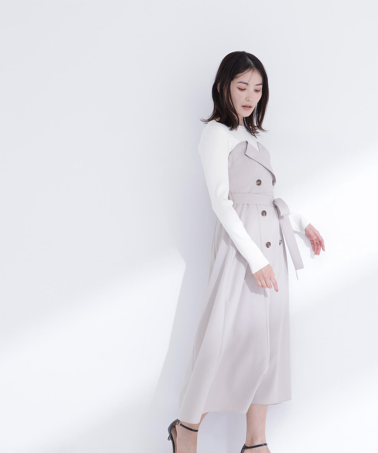トレンチディテールドッキングワンピース | NATURAL BEAUTY BASIC