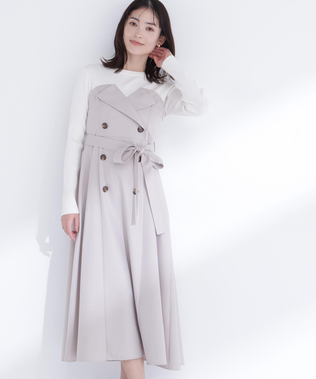 トレンチディテールドッキングワンピース | NATURAL BEAUTY BASIC