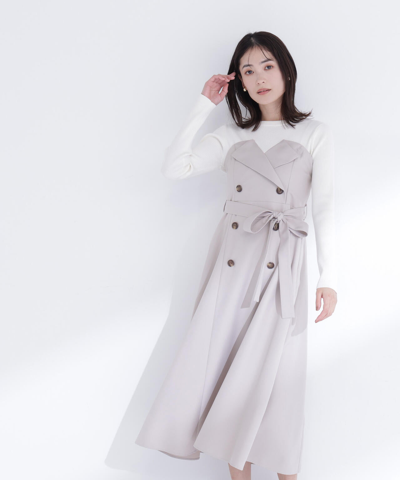 トレンチディテールドッキングワンピース | NATURAL BEAUTY BASIC