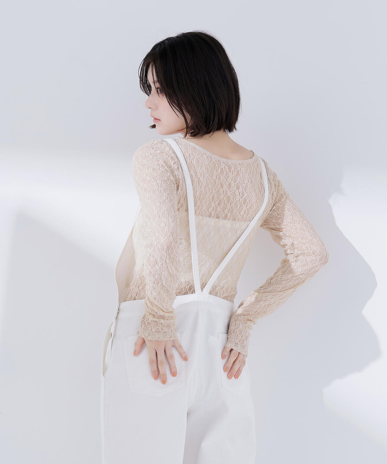 デニムオールインワン