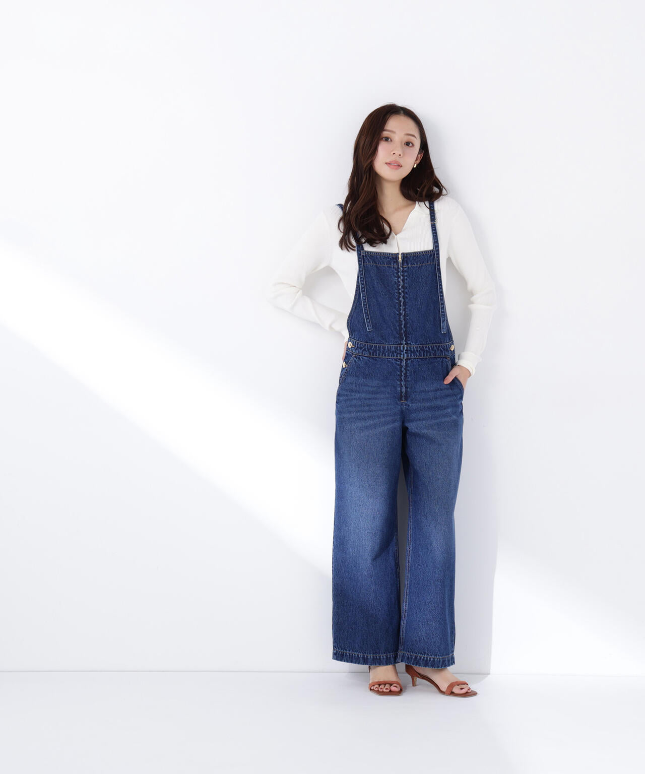 baserange デニムオールインワン デニムオールインワン | NATURAL BEAUTY BASIC（ナチュラル