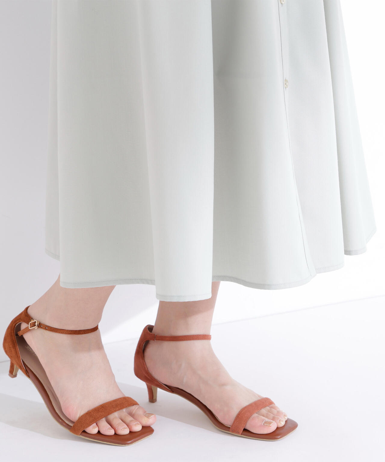 リボンベルテッドシャツワンピース