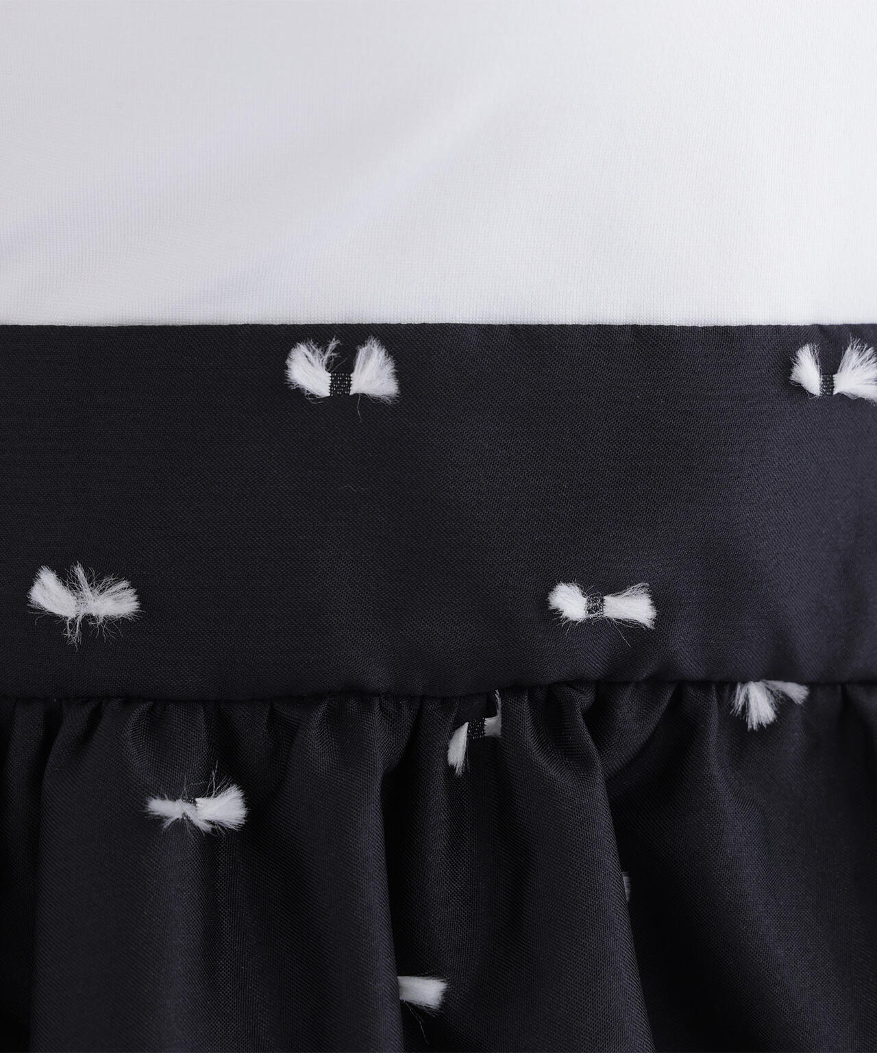 リボンジャガードドッキングワンピース