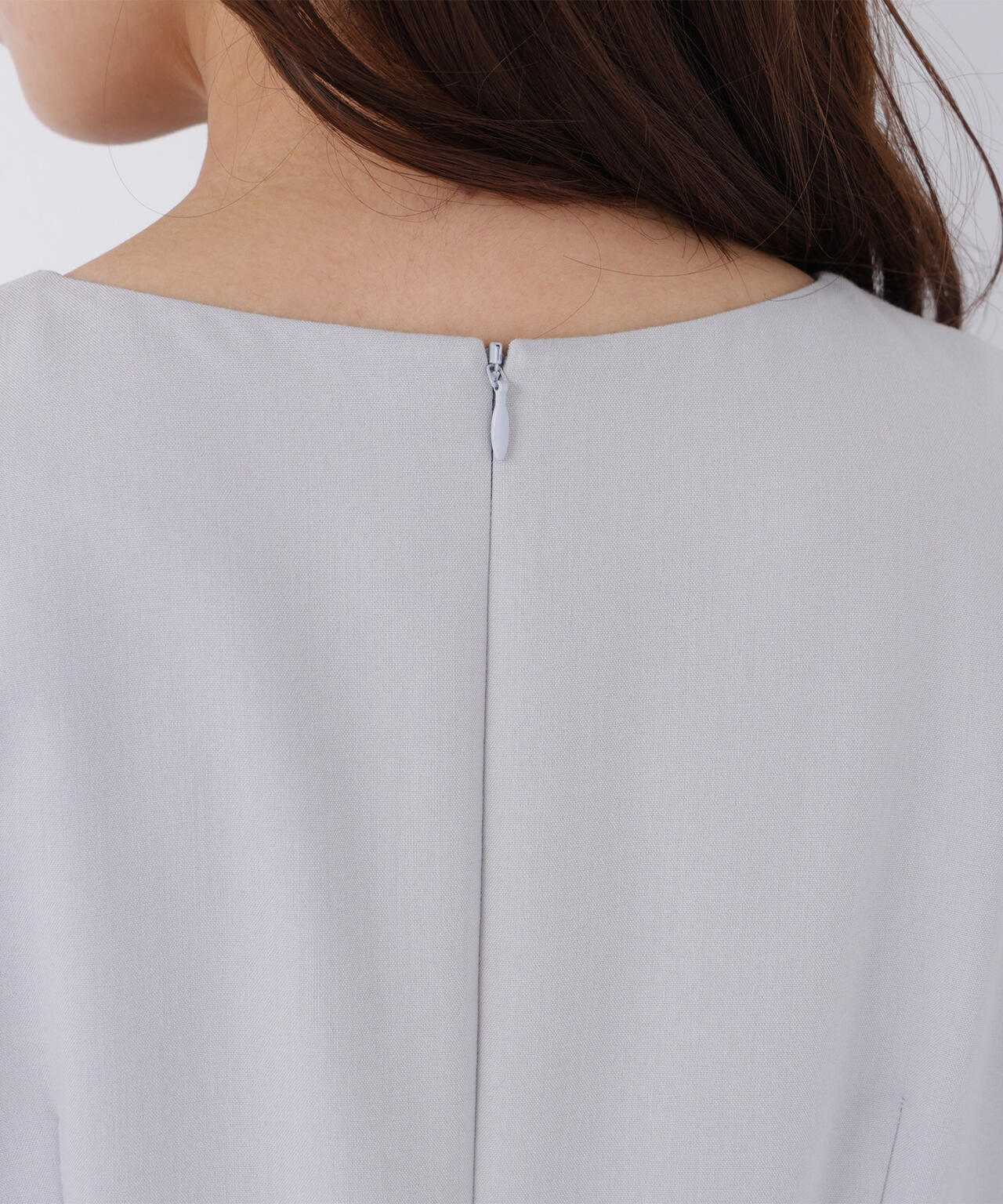 ラインパールペプラムワンピース