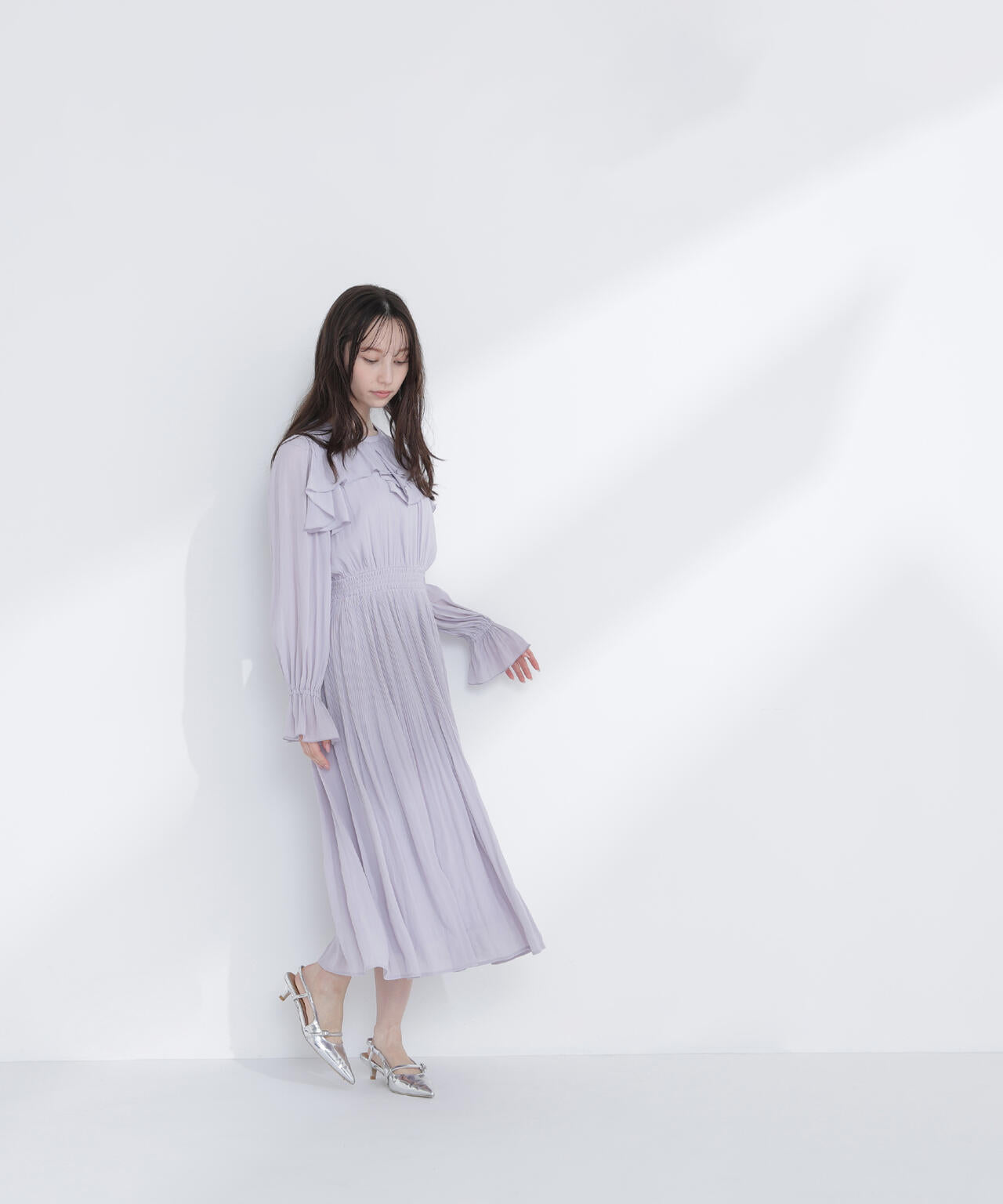 ラッフルデザインワンピース | NATURAL BEAUTY BASIC（ナチュラル