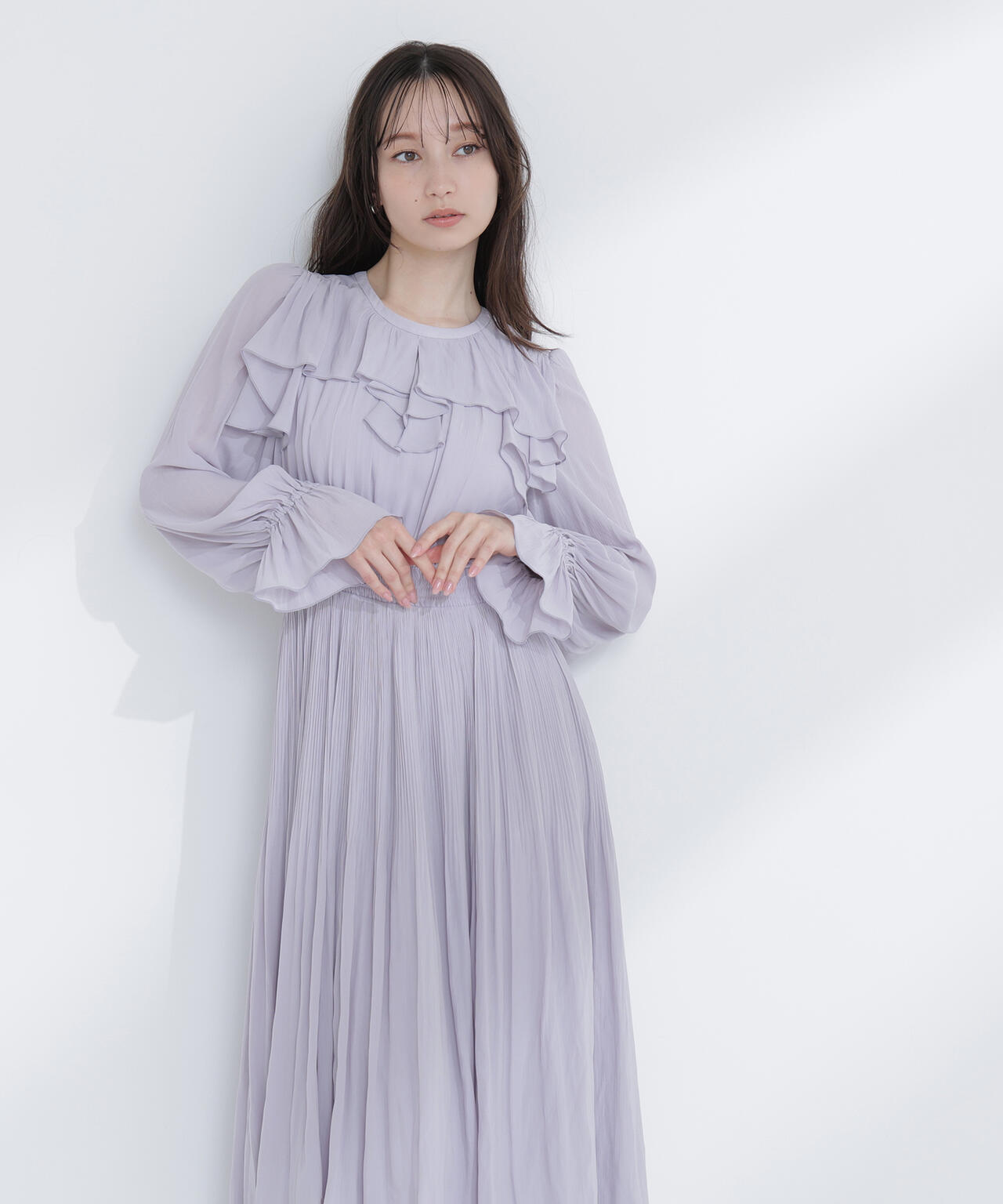 ナチュラルビューティーベーシック　ラッフルデザインワンピース　新作 ラッフルデザインワンピース | NATURAL BEAUTY BASIC（ナチュラル