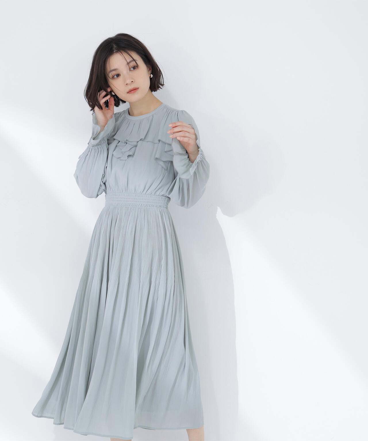 ラッフルデザインワンピース | NATURAL BEAUTY BASIC（ナチュラル