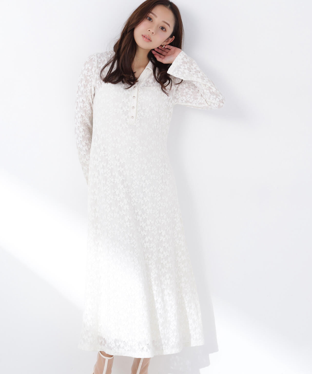 レーススキッパーシャツワンピース | NATURAL BEAUTY BASIC