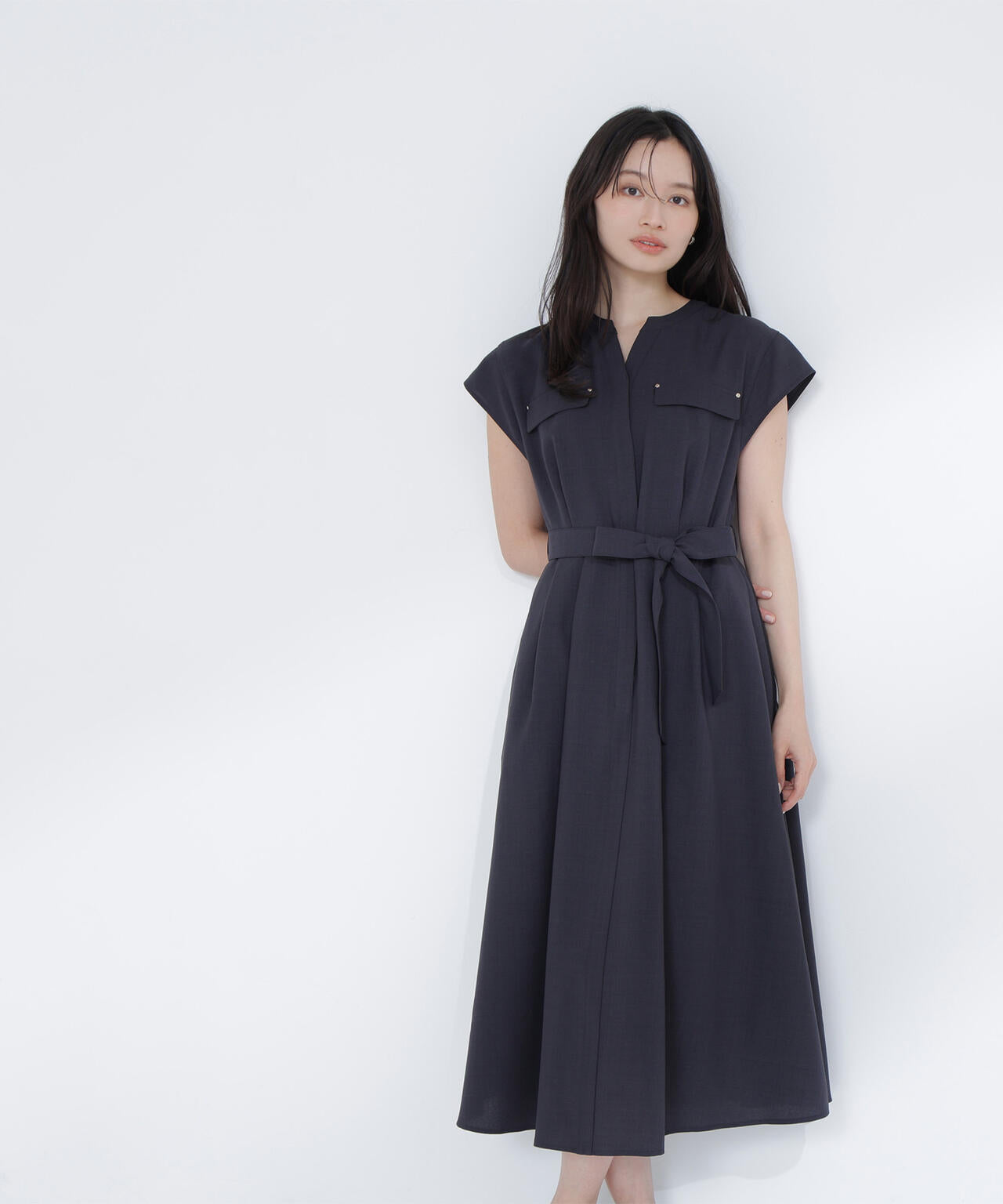 ◆美品◆4万◆ドロシーシューマッハ◆シャツワンピース◆チュニック◆ジャケット◆L スキッパーポケットシャツワンピース | NATURAL BEAUTY BASIC