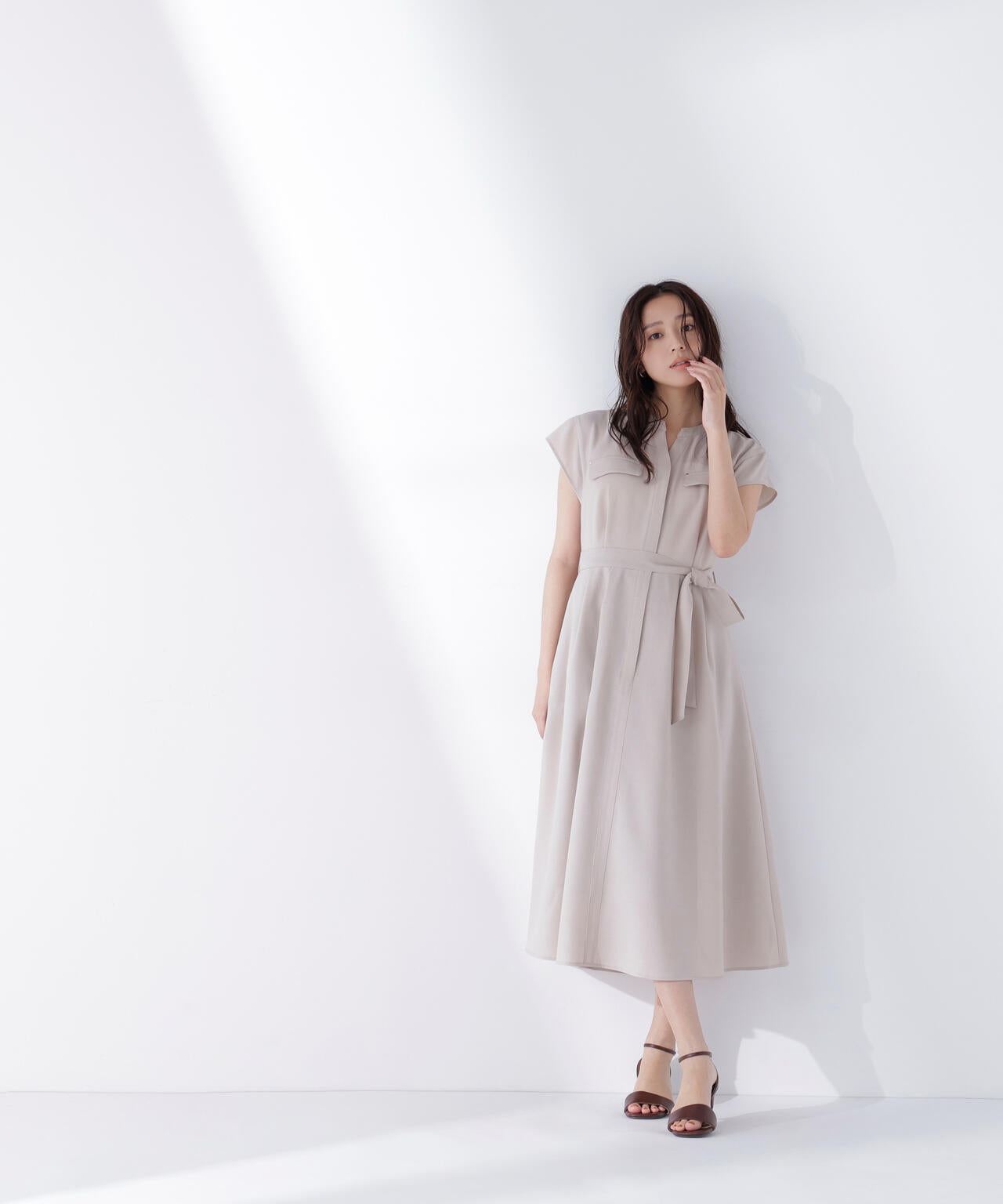 スキッパーポケットシャツワンピース | NATURAL BEAUTY BASIC