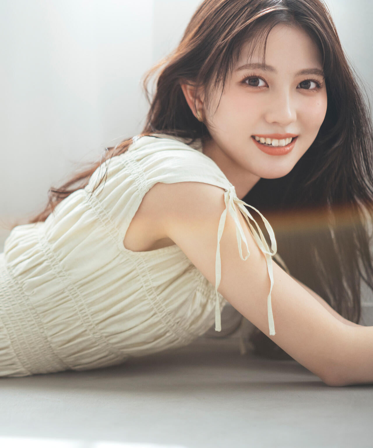6/5～6/7 オンライン限定2buy10%OFF対象】シアーチェックギャザー