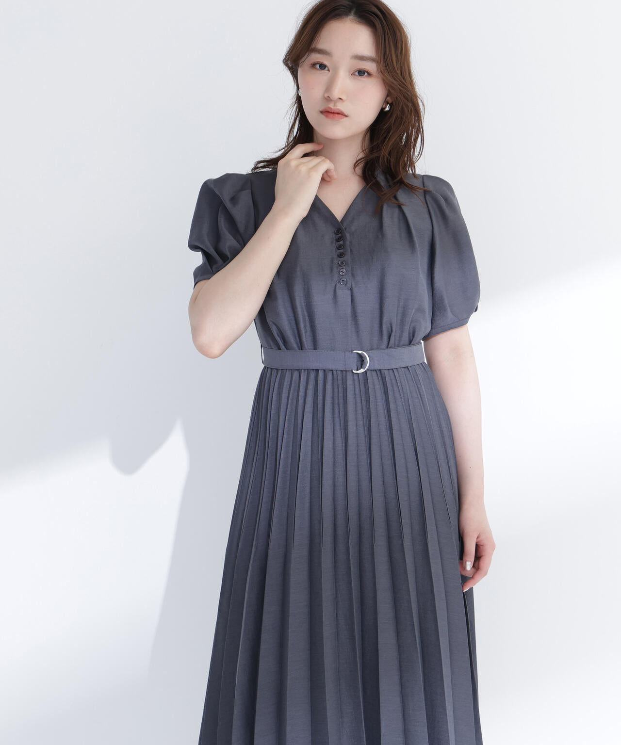 フロントボタンプリーツワンピース | NATURAL BEAUTY BASIC