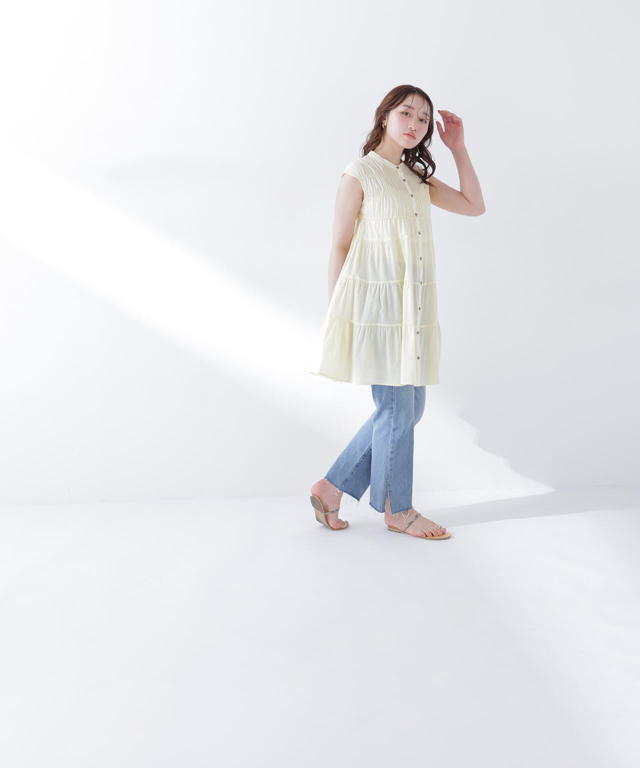ティアードミニワンピース | NATURAL BEAUTY BASIC(ナチュラル ティアードミニワンピース | NATURAL BEAUTY BASIC(ナチュラル