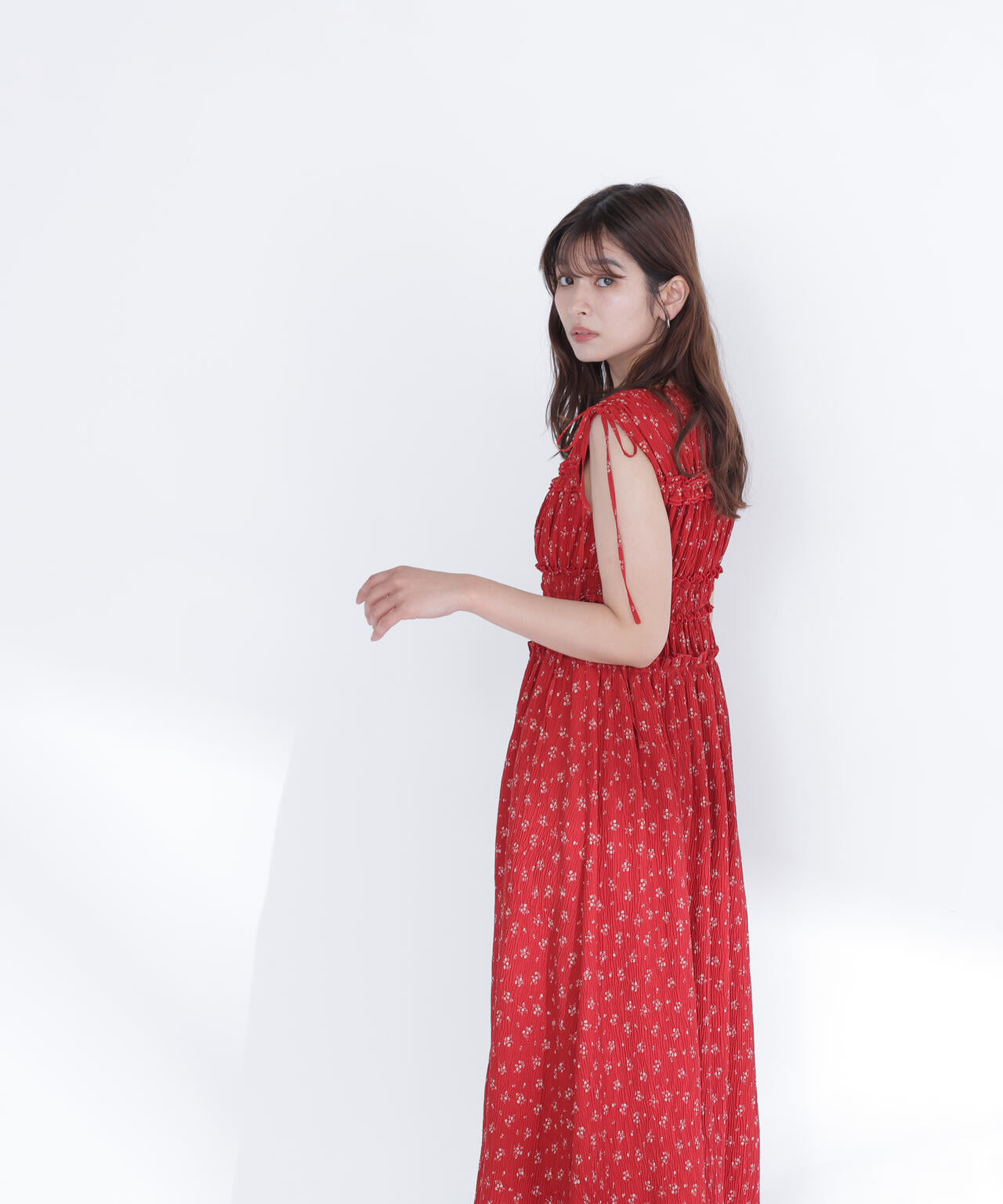 フラワープリントドロストワンピース | NATURAL BEAUTY BASIC