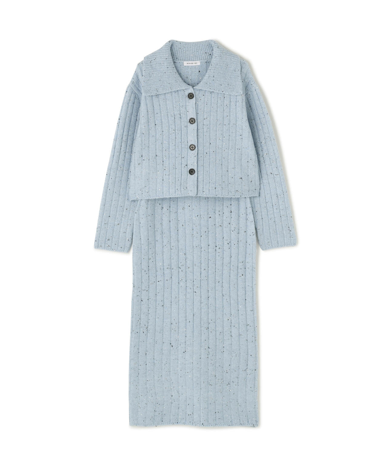 スパンコールラメニットセットアップ