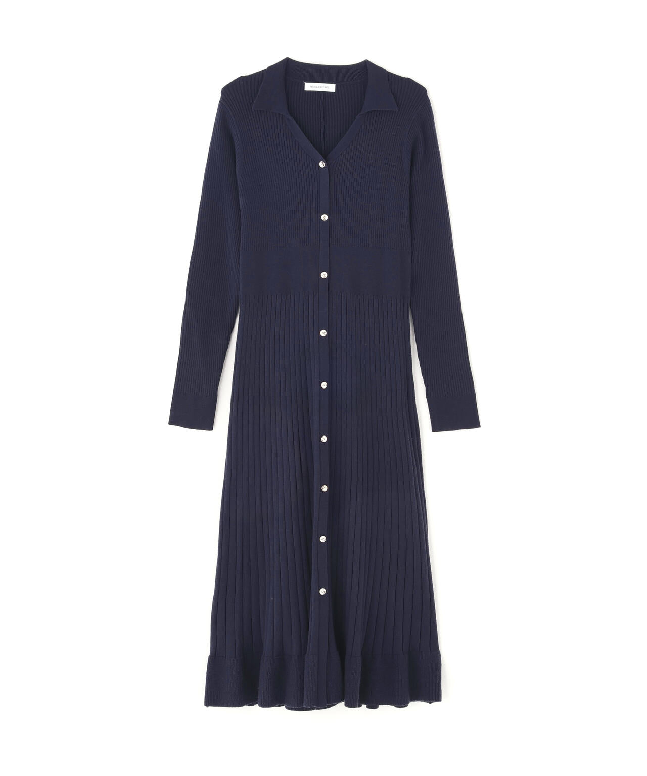 スキッパーリブニットワンピース | NATURAL BEAUTY BASIC（ナチュラル