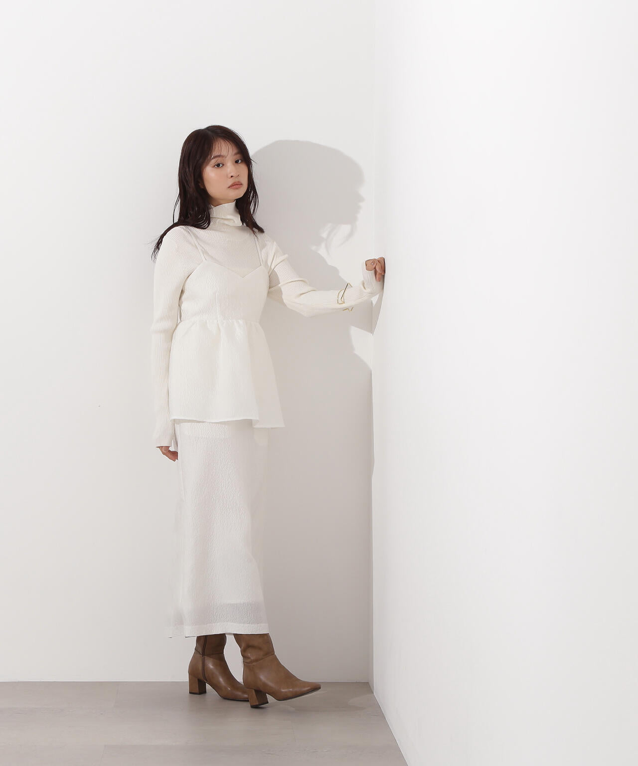 ジャガードペプラムキャミセットアップ | N. Natural Beauty Basic