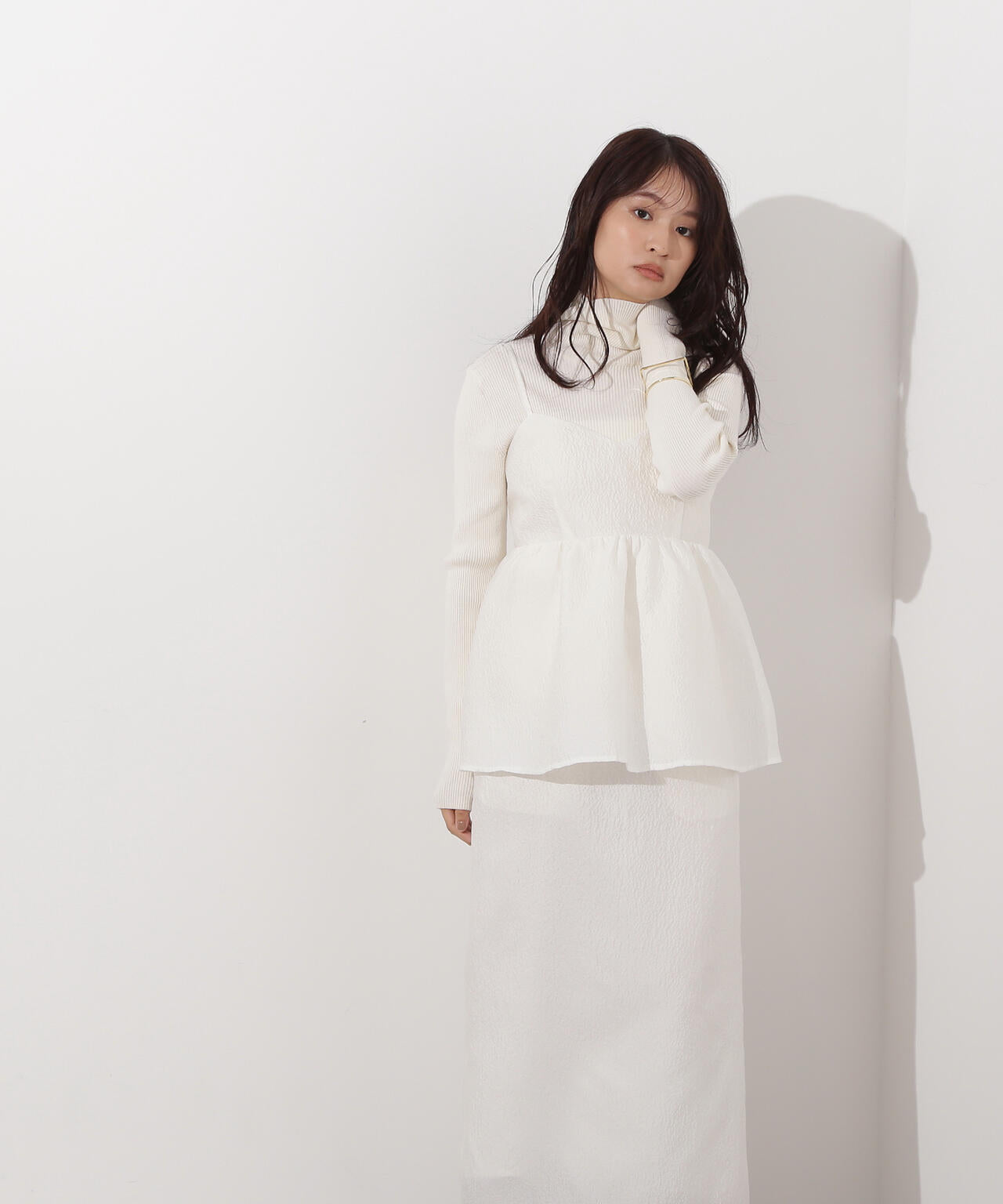 ジャガードペプラムキャミセットアップ | N. Natural Beauty Basic