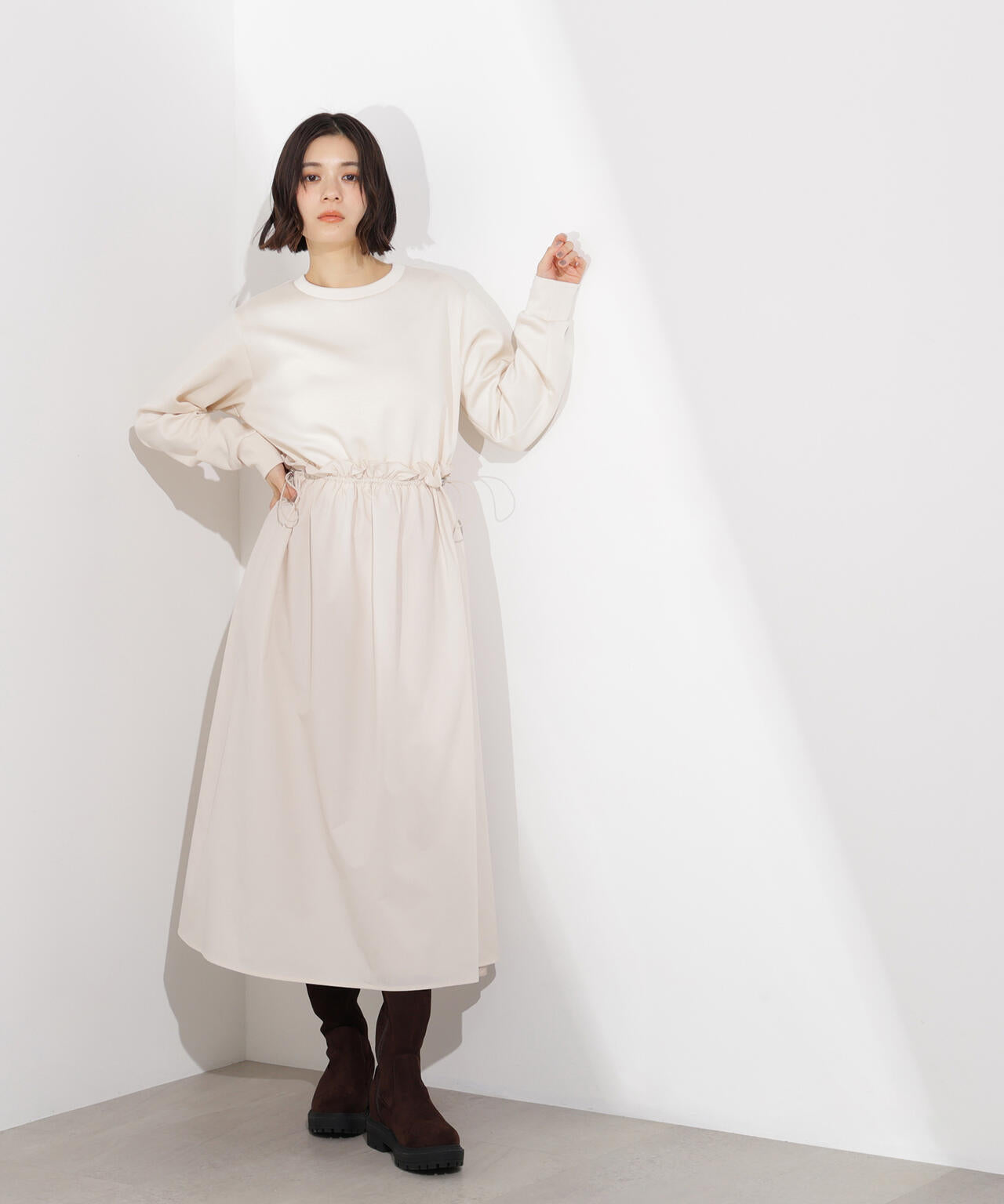 ドロストドッキングワンピース | N. Natural Beauty Basic*（エヌ