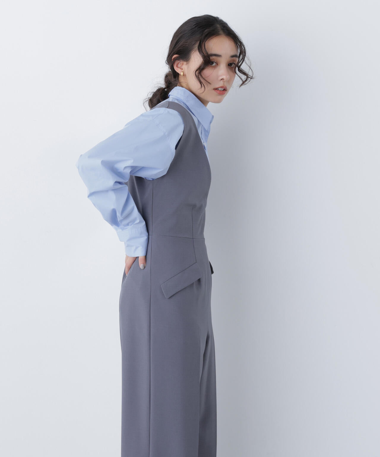 Vネックオールインワン | N. Natural Beauty Basic*（エヌ ナチュラル