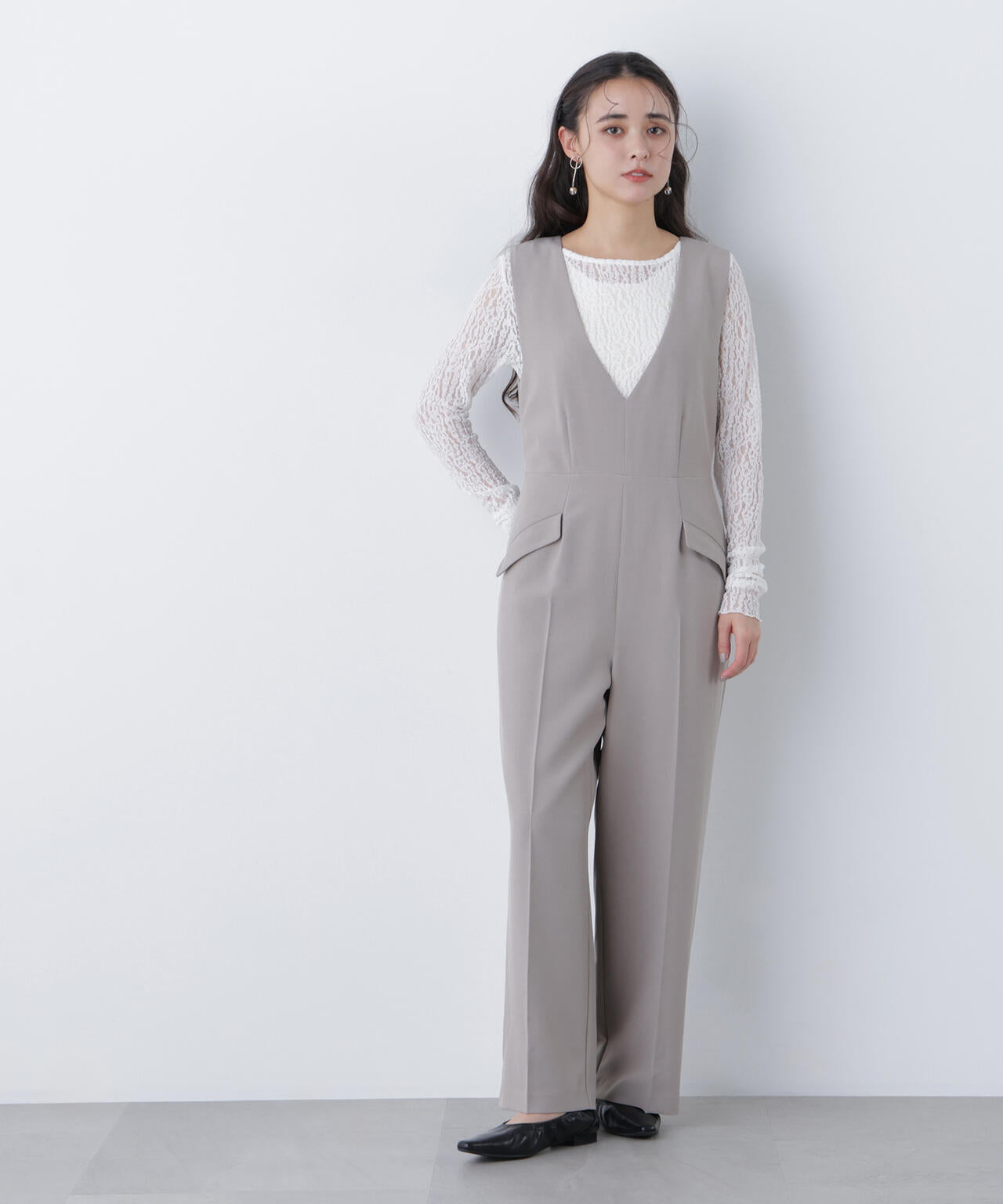 Vネックオールインワン | N. Natural Beauty Basic*（エヌ ナチュラル