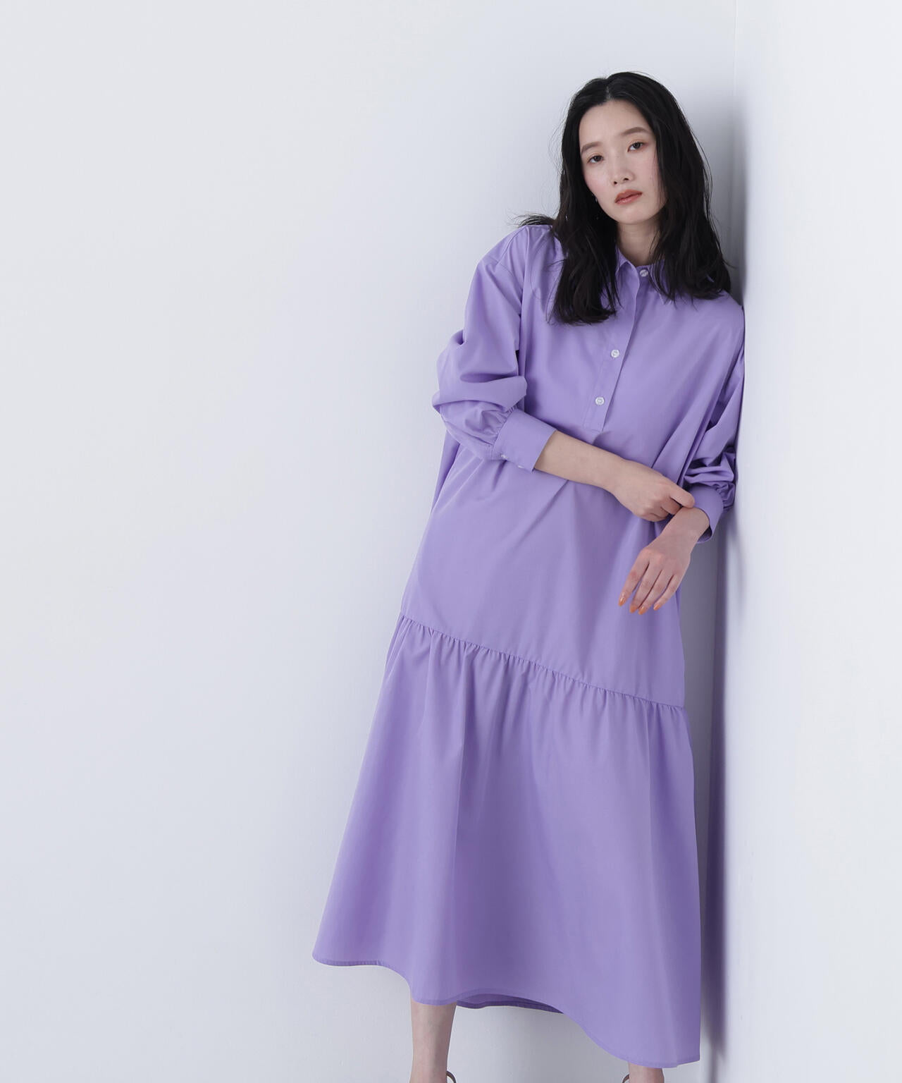 【Ｎ】オーバーシャツワンピース