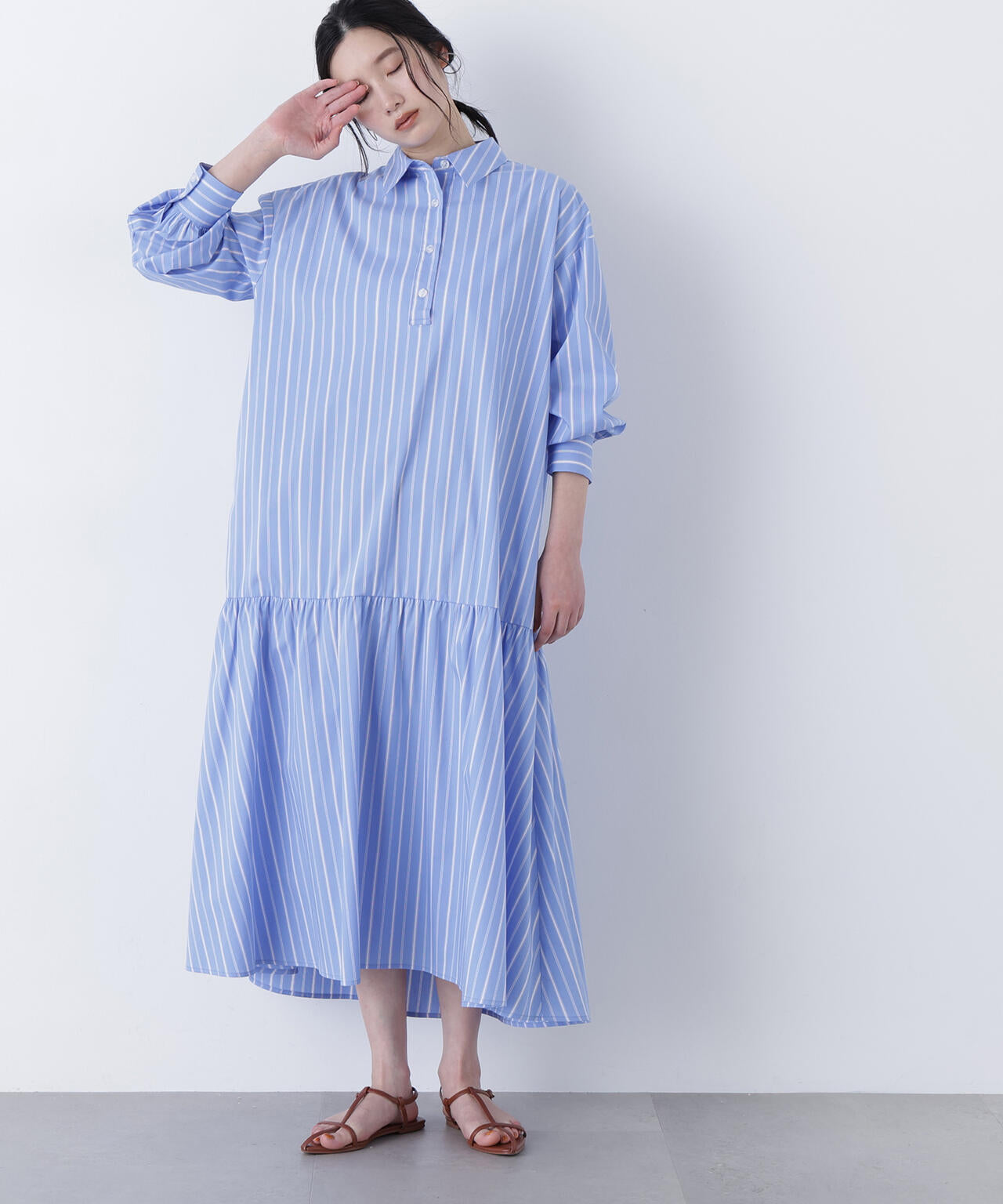 【Ｎ】オーバーシャツワンピース