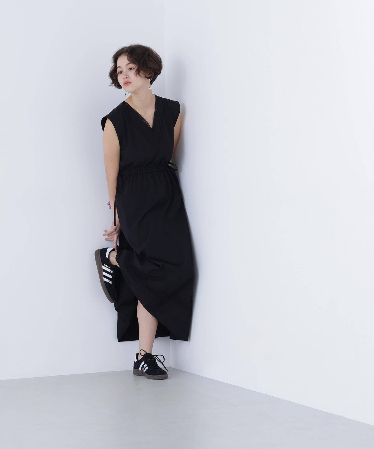 【6/5～6/7 オンライン限定2buy10%OFF対象】ピンタックレースワンピース