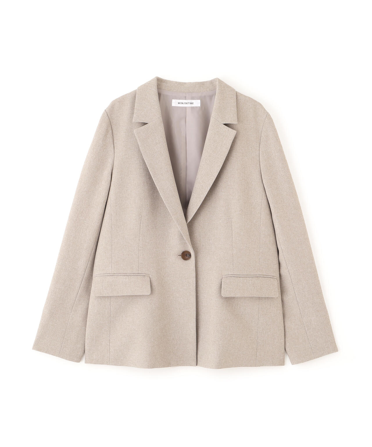 メランジシャークスキン SETUP テーラードジャケット | NATURAL BEAUTY