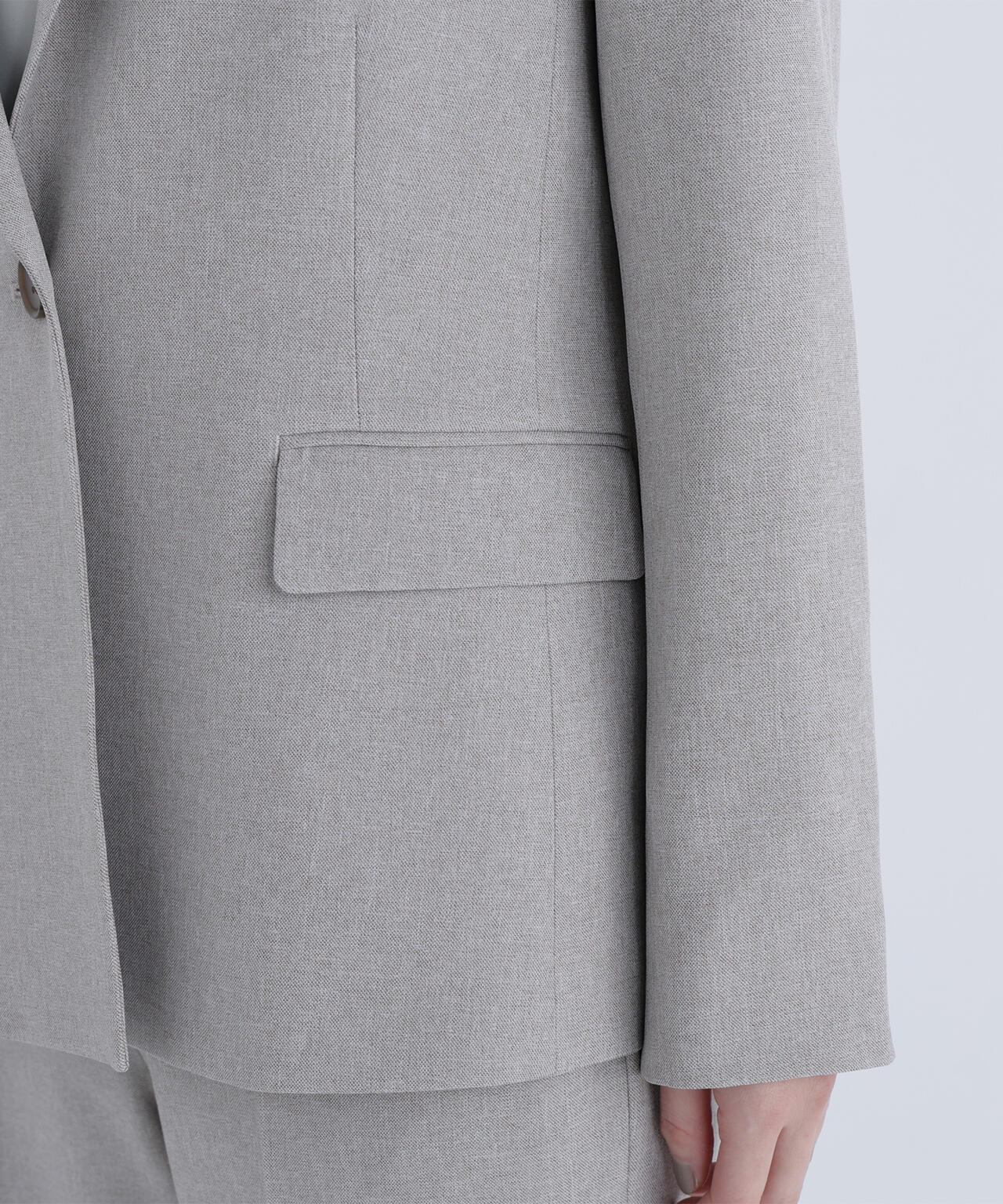 メランジシャークスキン SETUP テーラードジャケット | NATURAL BEAUTY