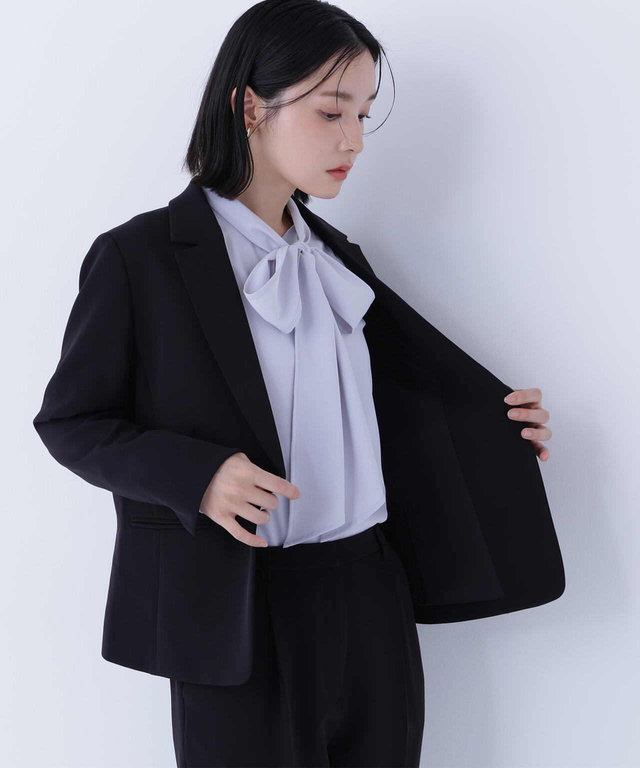 ダブルクロスストレッチ SETUP テーラードジャケット