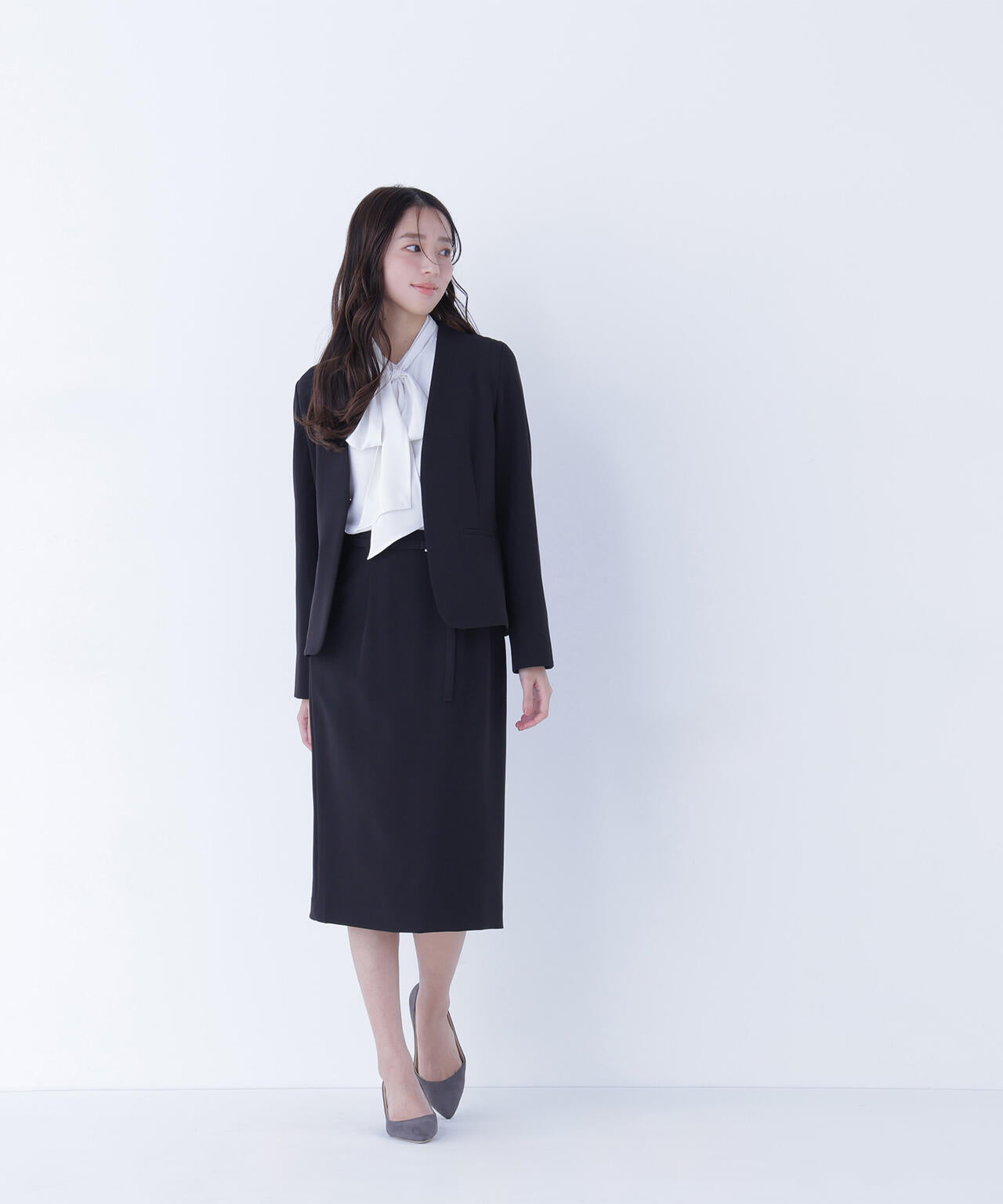 ダブルクロスストレッチ SETUP ノーカラージャケット