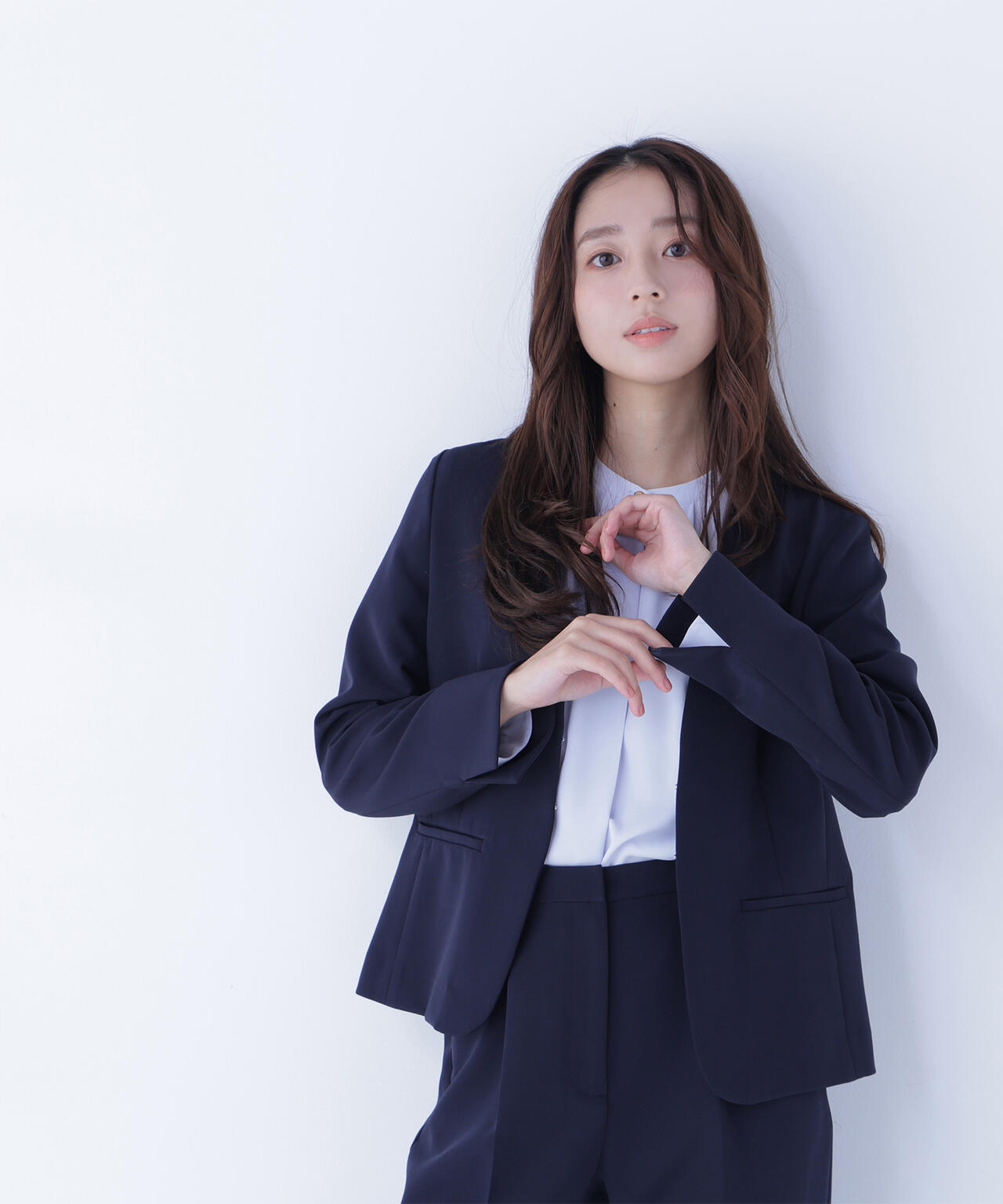 ダブルクロスストレッチ SETUP ノーカラージャケット | NATURAL BEAUTY