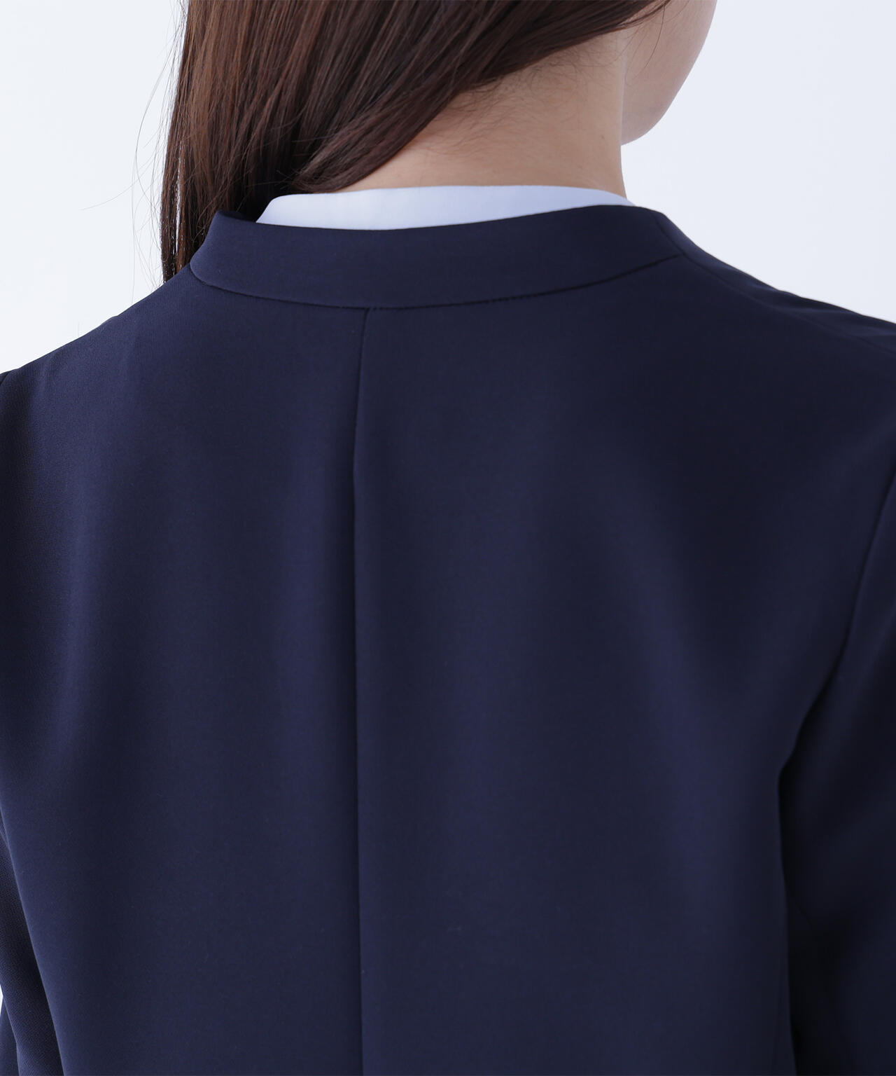 ダブルクロスストレッチ SETUP ノーカラージャケット | NATURAL BEAUTY