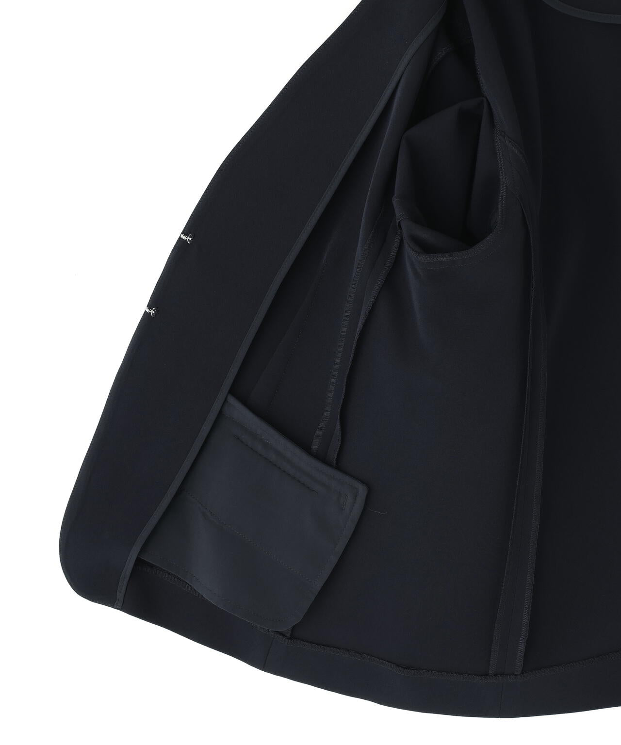 ダブルクロスストレッチ SETUP ノーカラージャケット