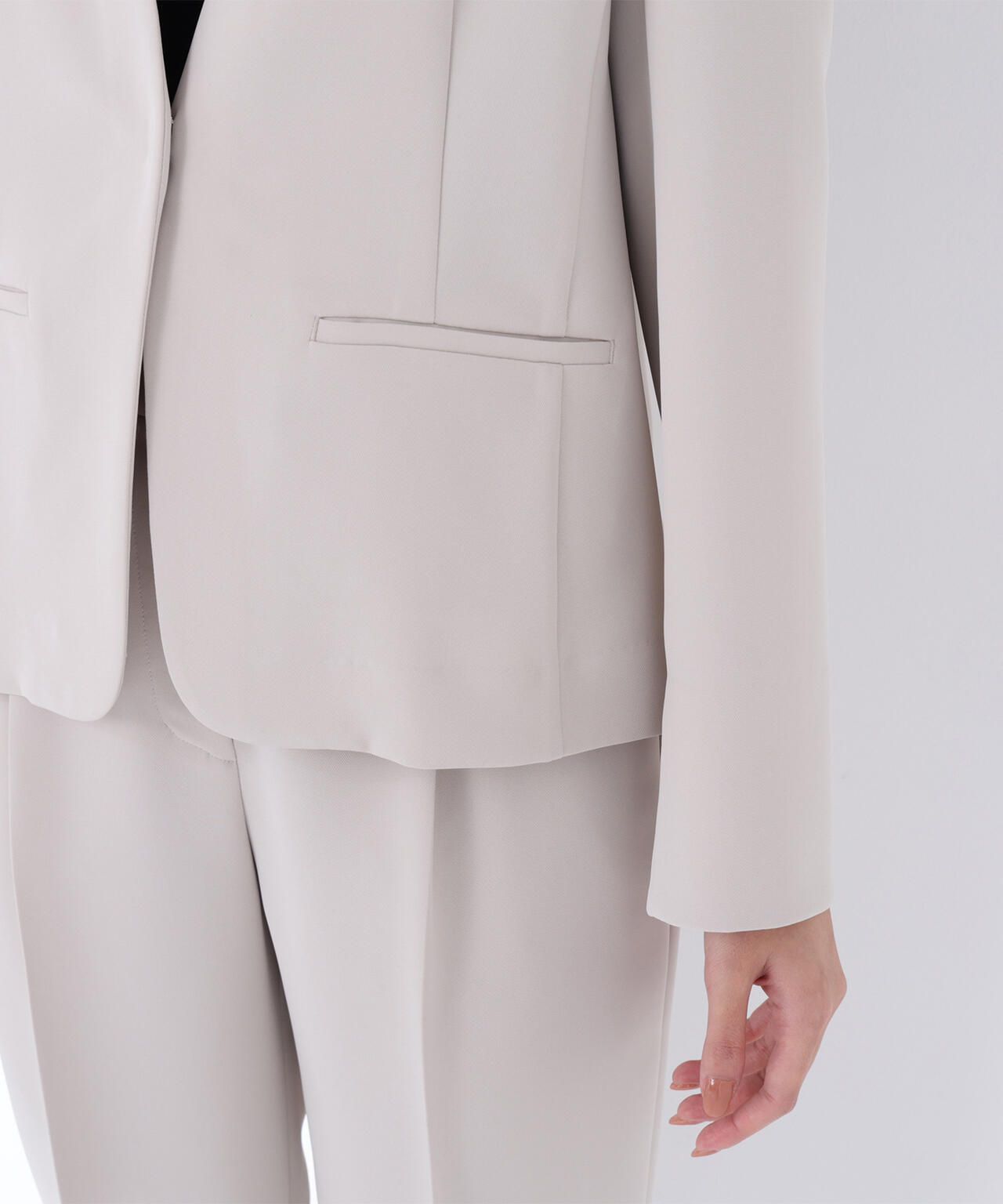 ドビーツイル SETUP ノーカラージャケット