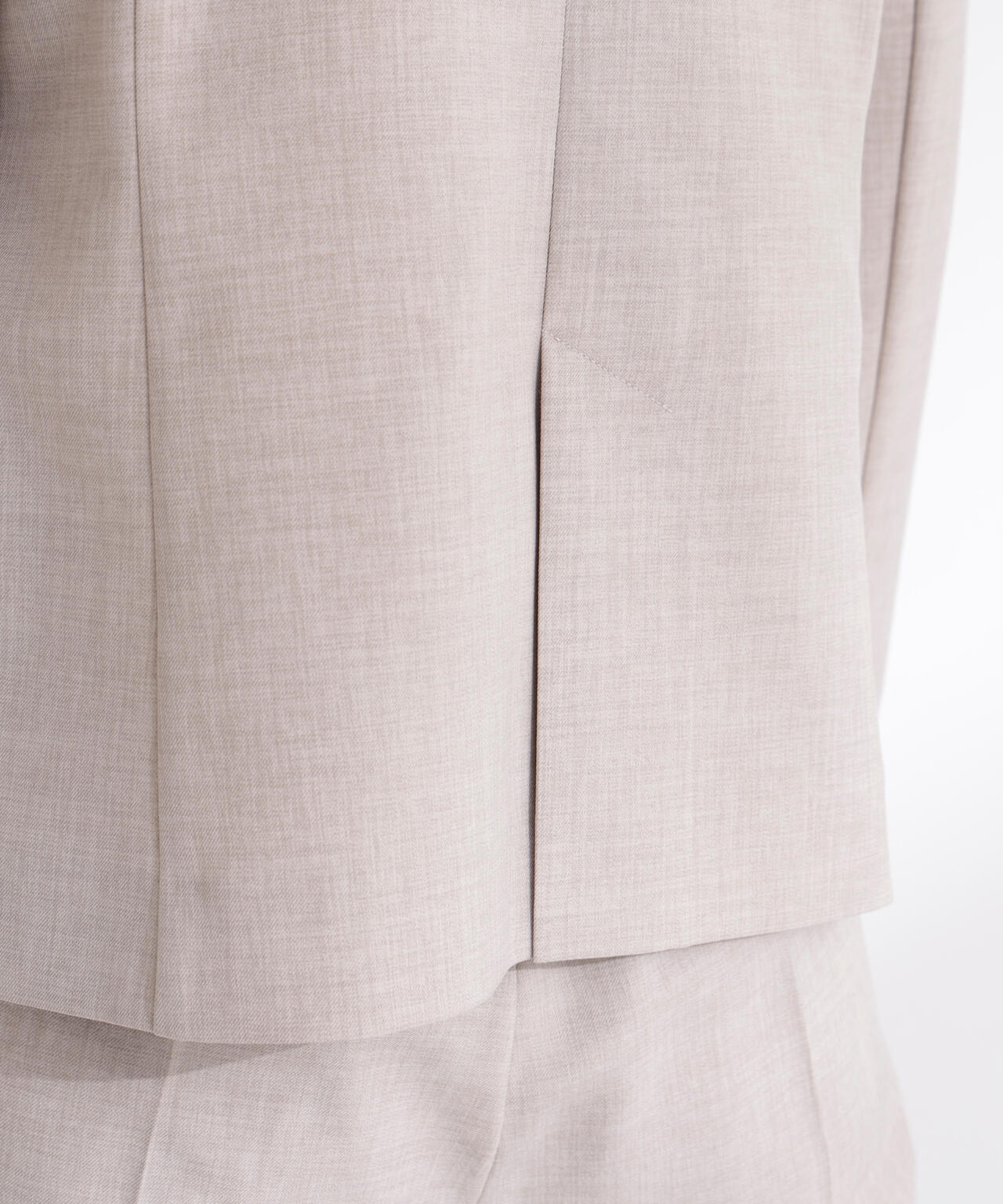 リネンライク SETUP ノーカラージャケット