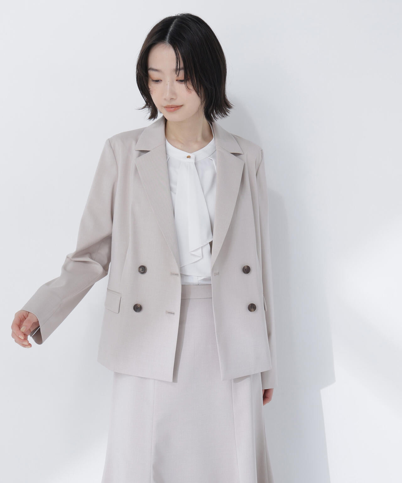 ライトツイル SETUP ダブルブレストジャケット | NATURAL BEAUTY BASIC