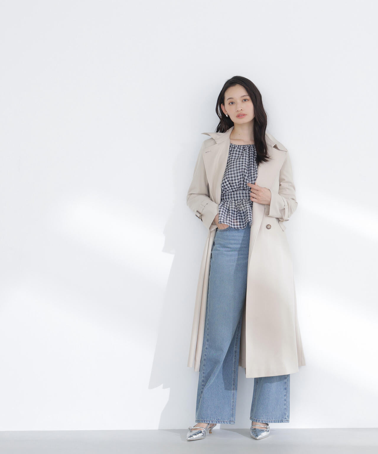 パウダーツイルトレンチコート | NATURAL BEAUTY BASIC（ナチュラル