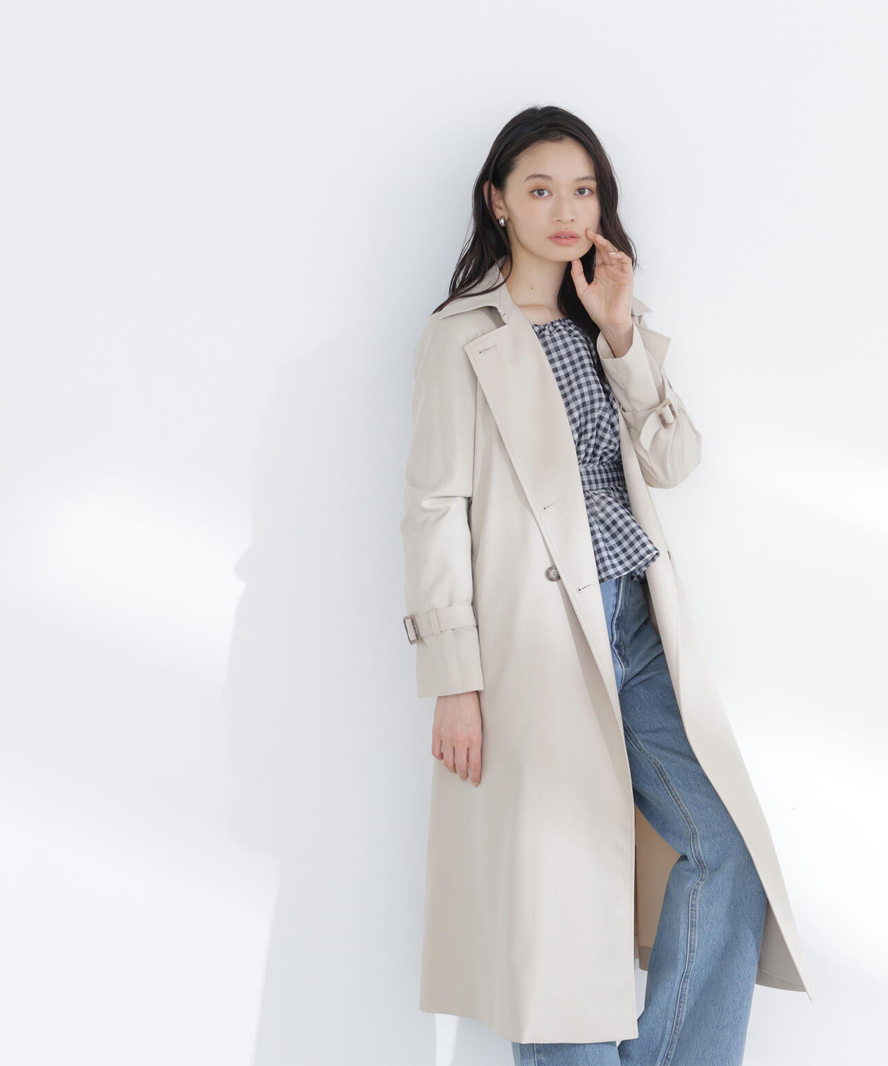 パウダーツイルトレンチコート | NATURAL BEAUTY BASIC（ナチュラル