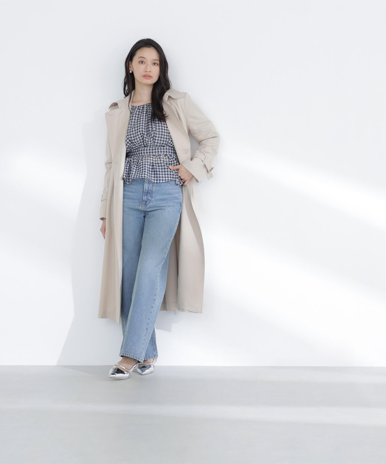 パウダーツイルトレンチコート