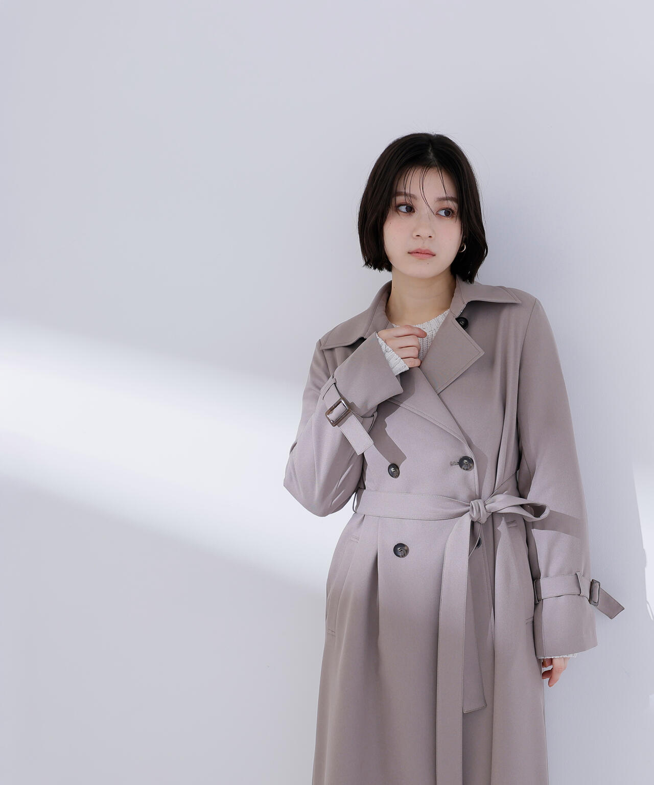 パウダーツイルトレンチコート