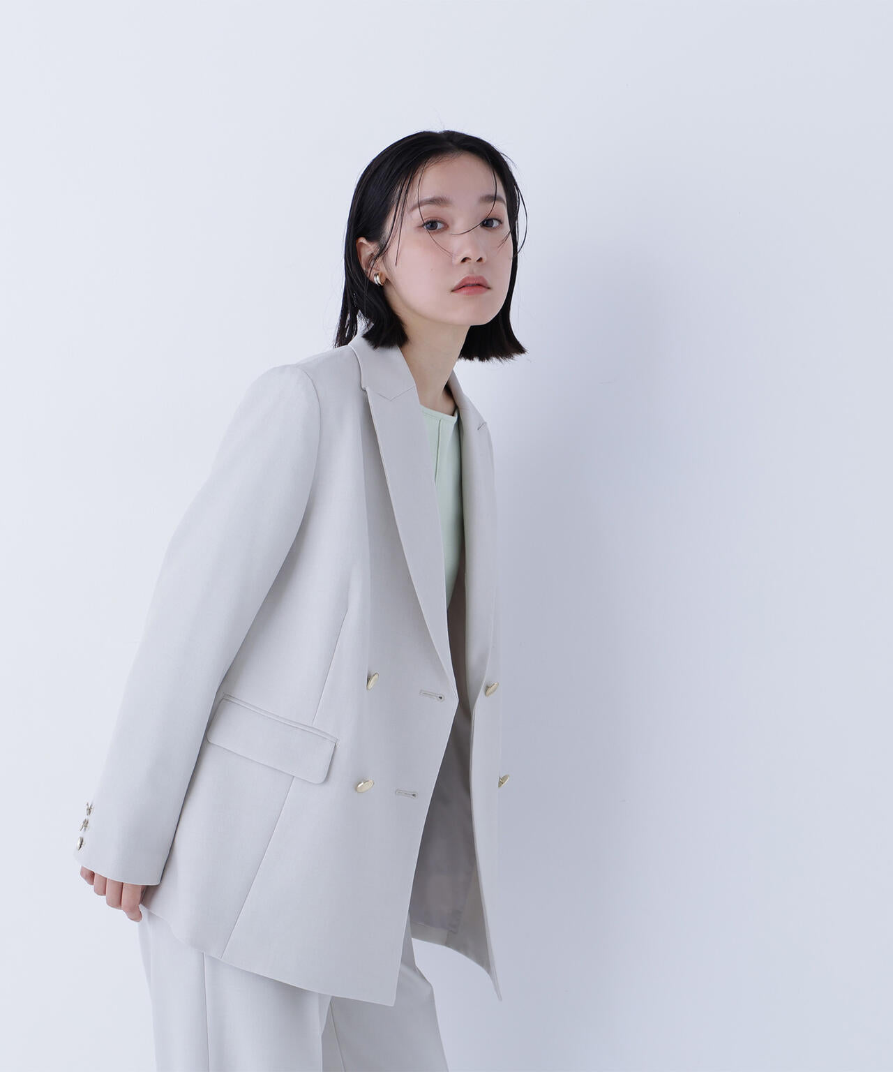 ダブルブレスト  SETUP ボクシージャケット