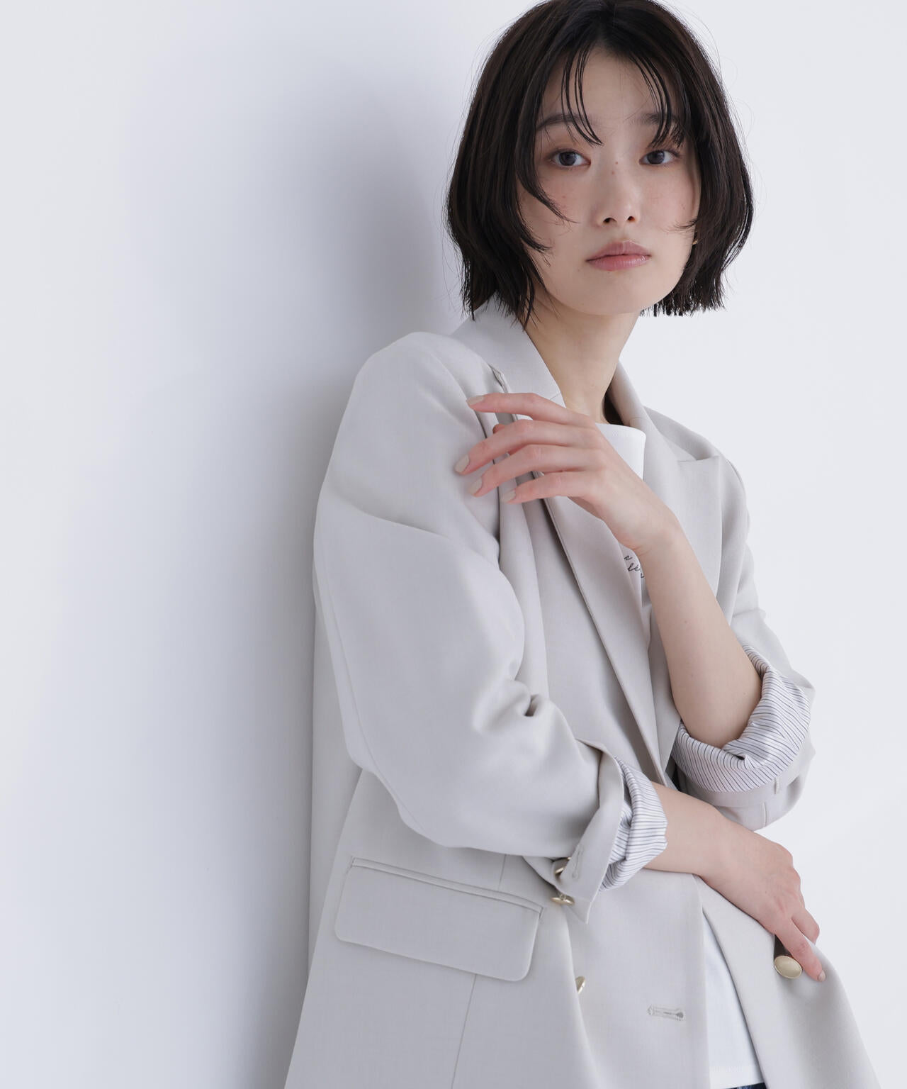 ダブルブレスト SETUP ボクシージャケット | NATURAL BEAUTY BASIC