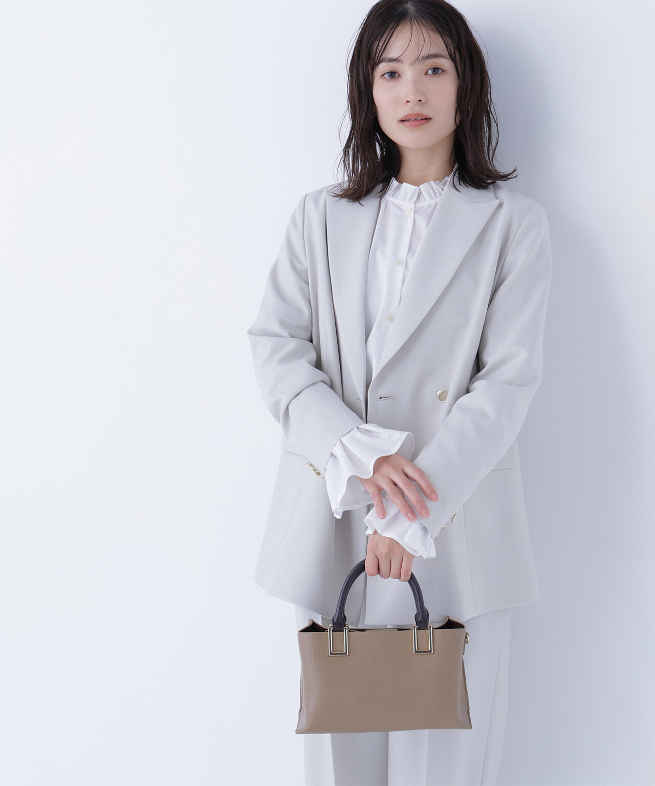 ダブルブレスト  SETUP ボクシージャケット