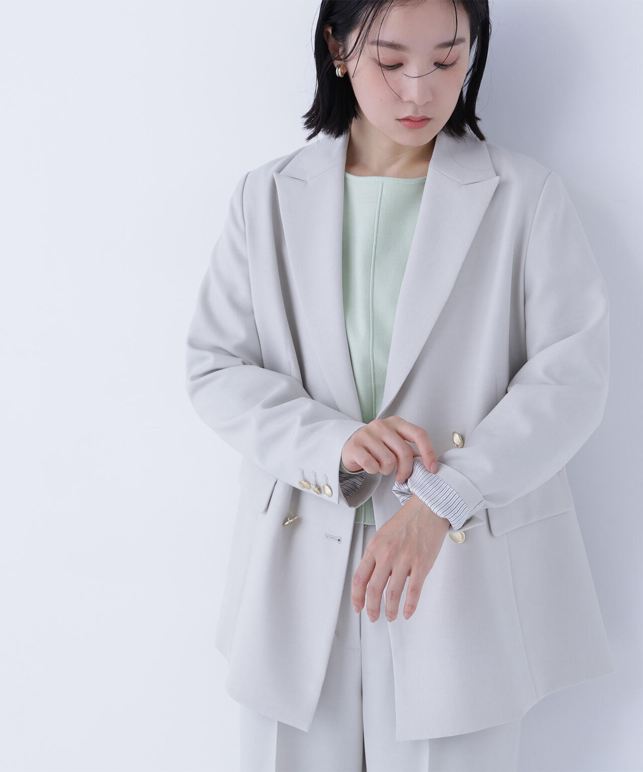 ダブルブレスト SETUP ボクシージャケット | NATURAL BEAUTY BASIC