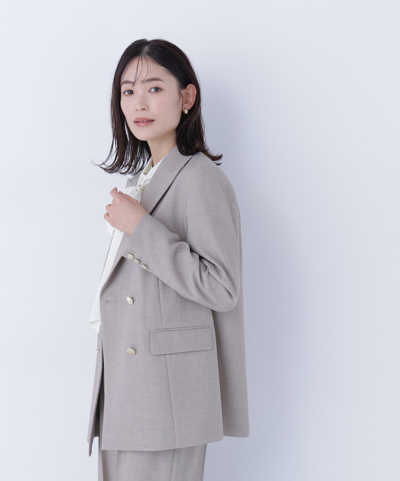 ダブルブレスト SETUP ボクシージャケット | NATURAL BEAUTY BASIC